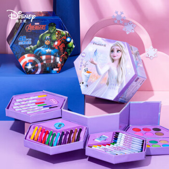 迪士尼(Disney)绘画文具套装水彩笔蜡笔彩铅画画礼盒儿童 迪士尼(Disney)绘画文具套装水彩笔蜡笔彩铅画画礼盒儿童